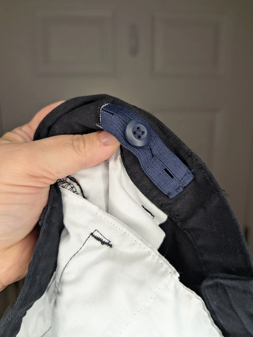 Place Big Boys Size 18 Black Chino Pants Adjustable Waist
